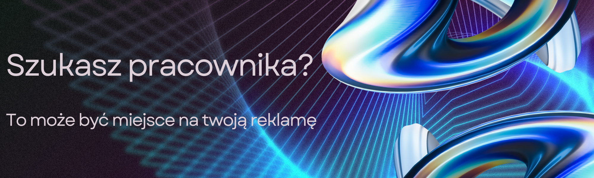 Reklama baner główny praca